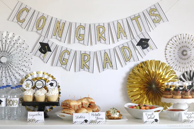 Home graduation celebration