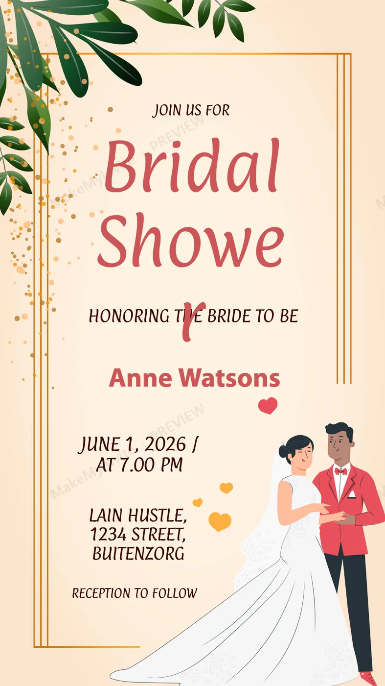 Bridal Shower Instagram — Bridal shower invitation design, Pan-Indian