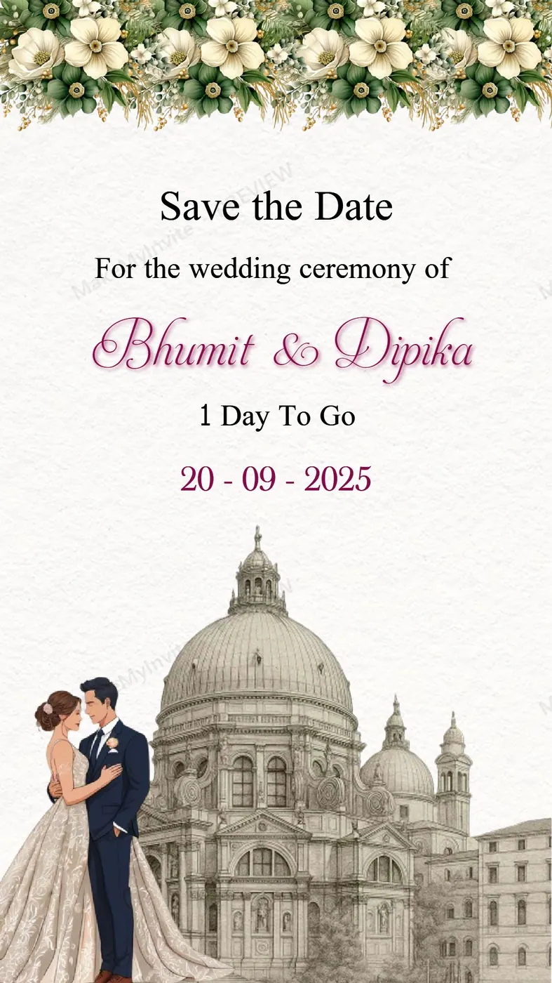 Classic Church Save Date — Save the date invitation design, Pan-Indian