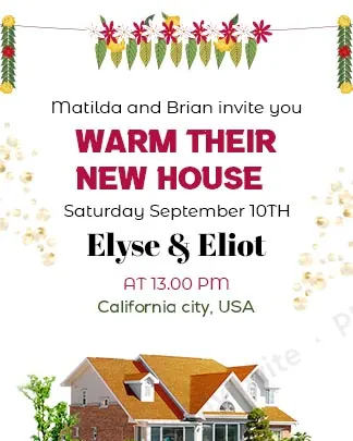 House Warming 3 — Griha pravesh invitation design, Pan-Indian